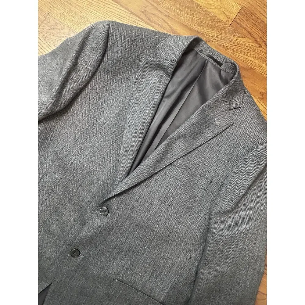 Spada Roma Blazer Sport Coat Mens 56 (US‎ 46) Gray Wool Two Button